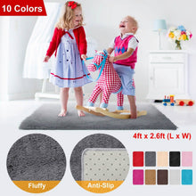 Load image into Gallery viewer, Fluffy Bedroom Anti-Skid Rug
