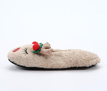 Load image into Gallery viewer, Fluffy Slippers Women Warm Cute Christmas Slippers Indoor Non-Slip Cotton Slippers For Home Cozy Soft Memory Foam House Slippers Cozy Fluffy Fuzzy Bedroom Slippers Indoor Outdoor Home Warm Slippers
