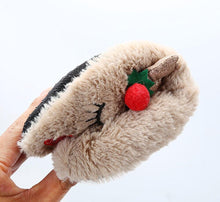 Load image into Gallery viewer, Fluffy Slippers Women Warm Cute Christmas Slippers Indoor Non-Slip Cotton Slippers For Home Cozy Soft Memory Foam House Slippers Cozy Fluffy Fuzzy Bedroom Slippers Indoor Outdoor Home Warm Slippers

