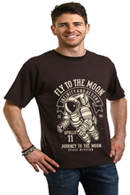 Load image into Gallery viewer, Fly To The Moon Men's Bamboo Viscose/Organic Cotton Short Sleeve Graphic T-Shirt
