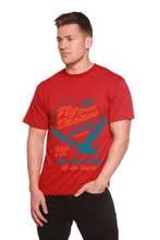 Load image into Gallery viewer, Fly Your Dream Men's Bamboo Viscose/Organic Cotton Short Sleeve Graphic T-Shirt
