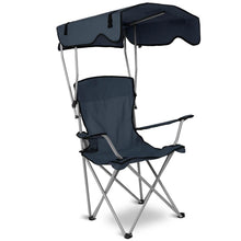 Load image into Gallery viewer, Foldable Beach Canopy Chair Sun Protection with Cup Holder
