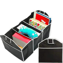 Load image into Gallery viewer, Foldable Black Car Trunk Cargo Storage Bag
