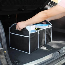 Load image into Gallery viewer, Foldable Black Car Trunk Cargo Storage Bag
