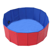 Load image into Gallery viewer, Foldable Dog Swimming Pool Pet Bath Swimming Tub Bathtub Outdoor Indoor Collapsible Bathing Pool Collapsible PVC Outdoor Bathing Tub for Large Small Dogs Collapsible Non-Slip Puppy Bathing Tub
