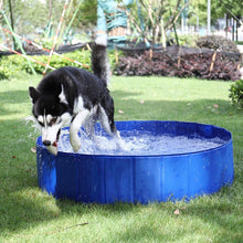 Load image into Gallery viewer, Foldable Dog Swimming Pool Pet Bath Swimming Tub Bathtub Outdoor Indoor Collapsible Bathing Pool Collapsible PVC Outdoor Bathing Tub for Large Small Dogs Collapsible Non-Slip Puppy Bathing Tub
