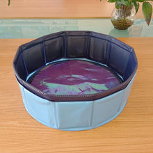 Load image into Gallery viewer, Foldable Dog Swimming Pool Pet Bath Swimming Tub Bathtub Outdoor  Pet Swimming Pool Collapsible Bathing Pool for Dogs Cats Kids PVC Collapsible Pool for Small Dogs Cats
