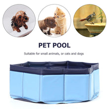 Load image into Gallery viewer, Foldable Dog Swimming Pool Pet Bath Swimming Tub Bathtub Outdoor  Pet Swimming Pool Collapsible Bathing Pool for Dogs Cats Kids PVC Collapsible Pool for Small Dogs Cats
