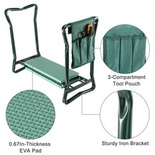 Load image into Gallery viewer, Foldable Garden Kneeler Seat with Kneeling Soft Cushion Pad
