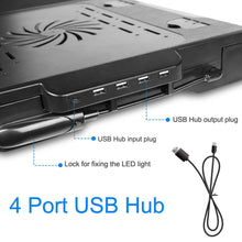 Load image into Gallery viewer, Foldable Laptop Table Bed Notebook Desk with Cooling Fan Mouse Board

