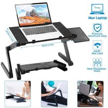 Load image into Gallery viewer, Foldable Laptop Table Bed Notebook Desk with Mouse Board
