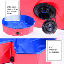 Load image into Gallery viewer, Foldable Pet Dog Cat Swimming Pool PVC Bathing Washing Dog Tub Bed Large Small Dog Swimming House Bed Summer Pool Portable Bathtubs PVC Non-Slip Foldable For small and Medium Dog
