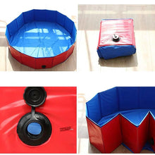 Load image into Gallery viewer, Foldable Pet Dog Cat Swimming Pool PVC Bathing Washing Dog Tub Bed Large Small Dog Swimming House Bed Summer Pool Portable Bathtubs PVC Non-Slip Foldable For small and Medium Dog
