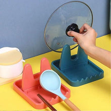 Load image into Gallery viewer, Foldable Pot Lid Rack Plastic Spoon Holder Stand Kitchen Supplies Organizer
