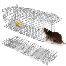 Load image into Gallery viewer, Foldable Rat Trap Cage Humane Live Rodent Trap Cage
