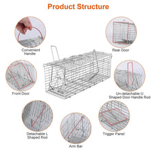 Load image into Gallery viewer, Foldable Rat Trap Cage Humane Live Rodent Trap Cage
