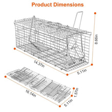 Load image into Gallery viewer, Foldable Rat Trap Cage Humane Live Rodent Trap Cage
