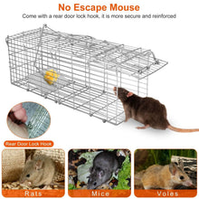 Load image into Gallery viewer, Foldable Rat Trap Cage Humane Live Rodent Trap Cage
