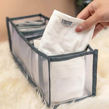 Load image into Gallery viewer, Foldable Underwear Storage Box Magic Mesh Transparent Plaid Fabric
