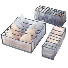 Load image into Gallery viewer, Foldable Underwear Storage Box Magic Mesh Transparent Plaid Fabric
