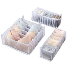 Load image into Gallery viewer, Foldable Underwear Storage Box Magic Mesh Transparent Plaid Fabric
