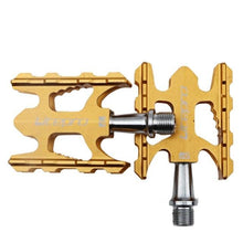 Load image into Gallery viewer, Folding Bike Pedal Sealed Bearing Aluminum Alloy Non-slip Road Bike Universal Bicycle Pedal For Universal Bikes Mountain Bike Pedals Pedals Ultra Light Aluminum Alloy Platform Pedals Sealed Bearing Non-Slip Bicycle Pedal For Road Bike
