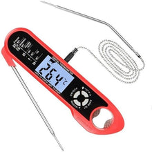 Load image into Gallery viewer, Food Kitchen Digital Meat BBQ Thermometer Dual Probe Design Waterproof Cooking Tools Instant Read Food Thermometer with Alarm and Calibration Function Waterproof Cooking Thermometer for Grilling Baking BBQ Candy Milk
