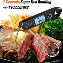 Load image into Gallery viewer, Food Kitchen Digital Meat BBQ Thermometer Dual Probe Design Waterproof Cooking Tools Instant Read Food Thermometer with Alarm and Calibration Function Waterproof Cooking Thermometer for Grilling Baking BBQ Candy Milk
