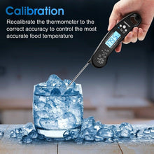 Load image into Gallery viewer, Food Kitchen Thermometer For Barbecue Grill Thermometer Waterproof Instant Read Meat Thermometer Waterproof Ultra Fast Digital Cooking Thermometer With Backlight &amp; Calibration Food Thermometer For Kitchen BBQ Grill Smoker Oil Fry Kitchen Cooking Tools
