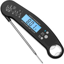 Load image into Gallery viewer, Food Kitchen Thermometer For Barbecue Grill Thermometer Waterproof Instant Read Meat Thermometer Waterproof Ultra Fast Digital Cooking Thermometer With Backlight &amp; Calibration Food Thermometer For Kitchen BBQ Grill Smoker Oil Fry Kitchen Cooking Tools
