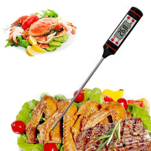 Load image into Gallery viewer, Food Thermometer For BBQ Meat Cake Candy Fry Grill Dinning Household Cooking Thermometer Digital Meat Thermometer with Long Probe Instant Read Food Cooking Thermometer For Grilling BBQ Smoker Grill Kitchen Oil Candy Oven Tools
