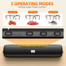 Load image into Gallery viewer, Food Vacuum Sealer Automatic Air Sealing System
