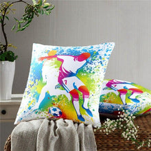 Load image into Gallery viewer, Football Pillow Case Decoration Sofa Cushion Pillow Case Throw Pillow Cover Cool Soccer Ball Art Amazing Football Fire Home Artwork Decor Pillow Case Decoration Car Pillow Case
