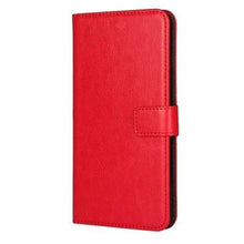 Load image into Gallery viewer, For iPhone X Case Cover for iPhone 8 7 6 6S Plus 5 5S 5SE Luxury PU Leather Flip Wallet Phone Cases Black Simple Card Holder With Magnetic Button Flip Leather Cover

