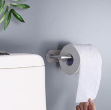 Load image into Gallery viewer, Free Kitchen Roll Paper Accessory Wall Mount Toilet Paper Holder Stainless Steel Bathroom Tissue Towel Accessories Rack Holders Toilet Paper Holder No Drilling Toilet Roll Holder Stand for Home Bathroom Washroom Kitchen
