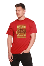 Load image into Gallery viewer, Freedom Motorcycles Men's Bamboo Viscose/Organic Cotton Short Sleeve Graphic T-Shirt
