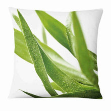 Load image into Gallery viewer, Fresh Green Leaves Digital Printed Pillowcase Home Pillow Decoration Tropical Green Leaves Throw Pillow Cover With Geometric Background Home Decorative Square Cushion Covers Cotton Linen Home Decor 45x45CM
