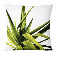 Load image into Gallery viewer, Fresh Green Leaves Digital Printed Pillowcase Home Pillow Decoration Tropical Green Leaves Throw Pillow Cover With Geometric Background Home Decorative Square Cushion Covers Cotton Linen Home Decor 45x45CM
