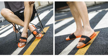 Load image into Gallery viewer, Fruit Home Women Slippers Banana Summer Indoor Flats Orange Bathroom Slides Non Slip Fruit Slippers Soft Slide Sandals Non-Slip Bath Shower Slippers
