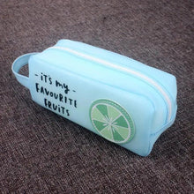 Load image into Gallery viewer, Fruit Pattern Pencil Case Large Capacity Candy Colors Pencil Cases High School College Office Supply Pencil Box
