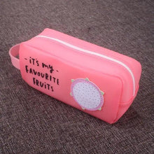 Load image into Gallery viewer, Fruit Pattern Pencil Case Large Capacity Candy Colors Pencil Cases High School College Office Supply Pencil Box
