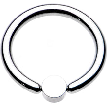 Load image into Gallery viewer, 12G 1/2 Aqua Faux Opal 4mm Disc BCR Captive Ring
