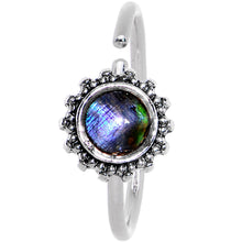 Load image into Gallery viewer, 20G 3/8 Purple Gem Seamless Circular Ring
