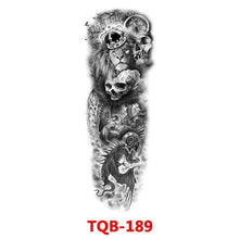 Load image into Gallery viewer, Full Arm Large Size Sleeve Temporary Sticker Dragon Tattoo Waterproof Body Art Realistic 3D Design For Mens
