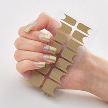 Load image into Gallery viewer, Full Cover Nail Stickers Designer Nail Decals Fashion Five Sorts of Nail Stickers  Nail Sticker set Nail Decoration Nail Strips 3D Nail Art Stickers Decal Slider Template Diy Nail Tool Decorations Nail Art Design Self Adhesive Luxury Designer Nail Sticker
