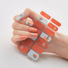 Load image into Gallery viewer, Full Cover Nail Stickers Designer Nail Decals Fashion Five Sorts of Nail Stickers  Nail Sticker set Nail Decoration Nail Strips 3D Nail Art Stickers Decal Slider Template Diy Nail Tool Decorations Nail Art Design Self Adhesive Luxury Designer Nail Sticker
