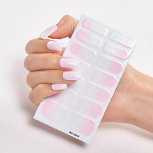 Load image into Gallery viewer, Full Cover Nail Stickers Nail Polish Nail Decoration Nails Sticker Designer Self Adhesive Nail Sticker Creative Nail Art Sticker Sticker Nail Decorations Accessories Metal Curve Stripe Lines Design Letter Nail Sticker Adhesive Decoration Template
