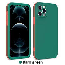 Load image into Gallery viewer, Full Cover Protective Phone Case For iPhone 12 Mini 11 Pro XS Max X XR 6 7 8 Plus Soft Silicone Shockproof Cover Full Body  Anti-Shock Protection Drop Protection Silicone iphone Cover
