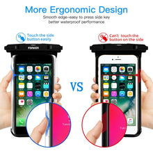 Load image into Gallery viewer, Full Display Waterproof Case for Phone Transparent Snow Underwater Swim Pouch Mobile Covers Design Waterproof Case For Swimming Compatible For iPhone Lightweight Smartphone Case
