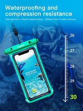 Load image into Gallery viewer, Full Display Waterproof Case for Phone Transparent Snow Underwater Swim Pouch Mobile Covers Design Waterproof Case For Swimming Compatible For iPhone Lightweight Smartphone Case
